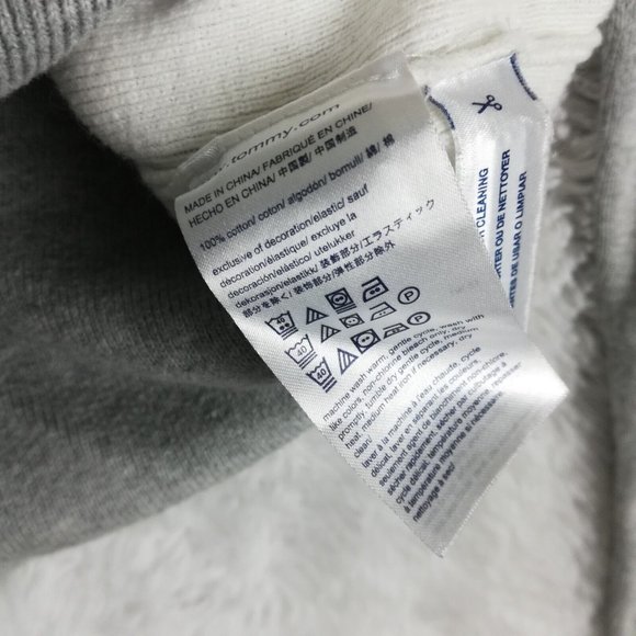 Tommy Hilfiger Womens Sweater Pullover Embroidered Logo Gray Long Sleeve Knit S - Picture 9 of 12